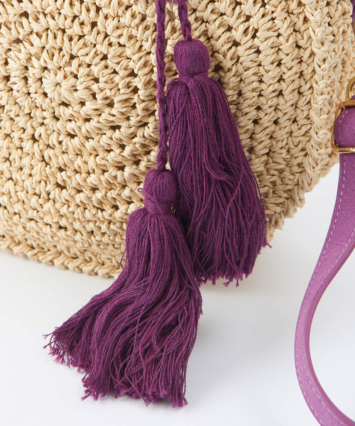 DISCOAT（ディスコート）の「ぺーパーサークルミニショルダーバッグ（ショルダーバッグ・レディース・ブラック/パープル/ブラウン/ベージュ/キャメル/アイボリー・FREE）」の11枚目の写真