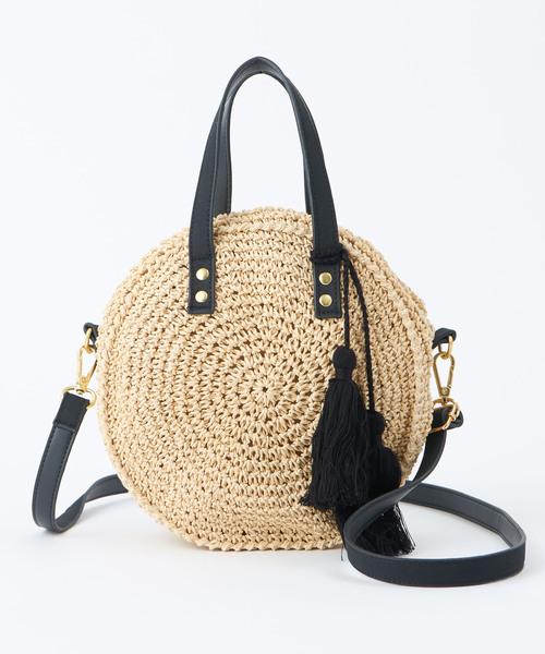 DISCOAT（ディスコート）の「ぺーパーサークルミニショルダーバッグ（ショルダーバッグ・レディース・ブラック/パープル/ブラウン/ベージュ/キャメル/アイボリー・FREE）」の18枚目の写真