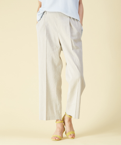 qualite(カリテ)の「〈ITALY〉リネンレーヨンワイドパンツ(その他パンツ・レディース・ブラック/ライトグレー/ベージュ/グリーン・34/36/40/38)」の3枚目の写真