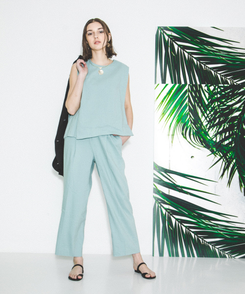 qualite(カリテ)の「〈ITALY〉リネンレーヨンワイドパンツ(その他パンツ・レディース・ブラック/ライトグレー/ベージュ/グリーン・34/36/40/38)」の16枚目の写真