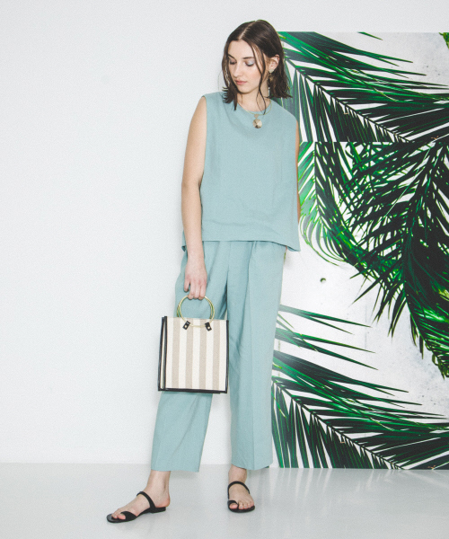 qualite(カリテ)の「〈ITALY〉リネンレーヨンワイドパンツ(その他パンツ・レディース・ブラック/ライトグレー/ベージュ/グリーン・34/36/40/38)」の17枚目の写真