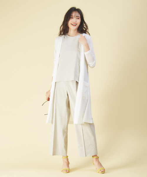 qualite(カリテ)の「〈ITALY〉リネンレーヨンワイドパンツ(その他パンツ・レディース・ブラック/ライトグレー/ベージュ/グリーン・34/36/40/38)」の22枚目の写真