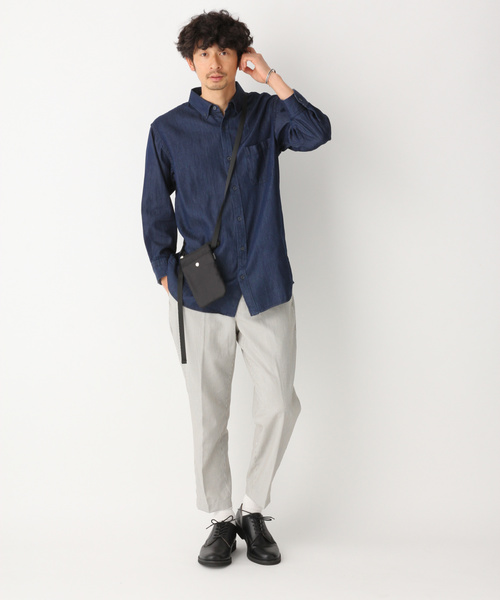 GLOBAL WORK（グローバルワーク）の「ハイブリッドリネンアンクルパンツ/817358（その他パンツ・メンズ・ベージュ/ネイビー/その他1/その他2/ブルー・SMALL/MEDIUM/LARGE/X-LARGE）」の6枚目の写真