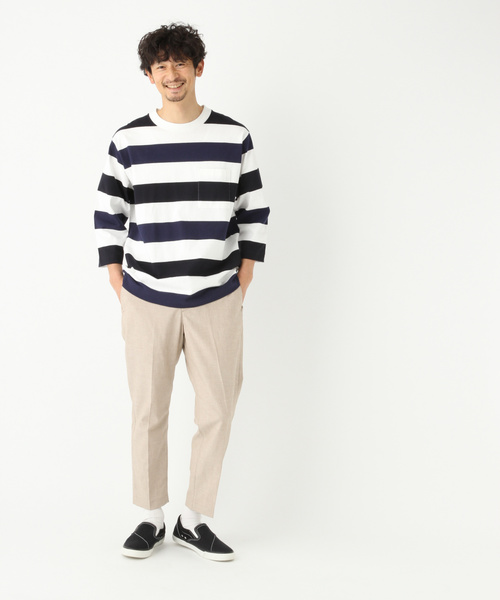 GLOBAL WORK（グローバルワーク）の「ハイブリッドリネンアンクルパンツ/817358（その他パンツ・メンズ・ベージュ/ネイビー/その他1/その他2/ブルー・SMALL/MEDIUM/LARGE/X-LARGE）」の8枚目の写真