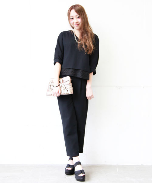 MIDWEST(ミッドウエスト)の「ROBERT CLERGERIE クロスゴムウェッジサンダル(サンダル・レディース・ブラック・36/37/38)」の10枚目の写真