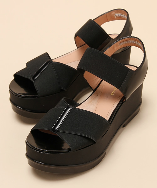 MIDWEST(ミッドウエスト)の「ROBERT CLERGERIE クロスゴムウェッジサンダル(サンダル・レディース・ブラック・36/37/38)」の4枚目の写真