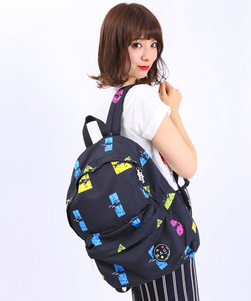 WEGO（ウィゴー）の「WEGO/MAUIデイパック（バックパック/リュック・メンズ・ブラック/ライム/その他1・FREE）」の3枚目の写真