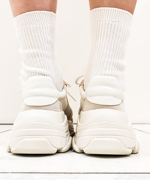 Narcissus(ナルシス)の「【Narcissus】ヌーディスニーカー(スニーカー・レディース・ホワイト・38/35/36/37)」の4枚目の写真