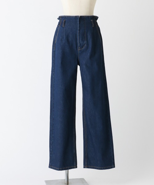 one after another NICE CLAUP(ワンアフターアナザーナイスクラップ)の「バックレースアップデニムパンツ(デニムパンツ・レディース・ブラック/ブルー/ネイビー・SMALL/MEDIUM)」の19枚目の写真