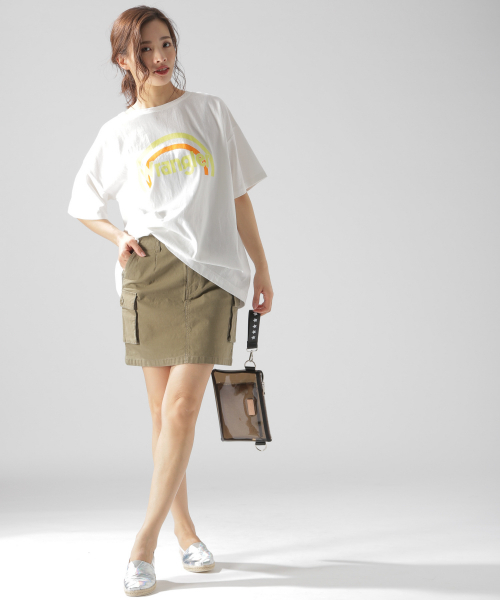 BAYFLOW(ベイフロー)の「ベイカーミニスカート(スカート・レディース・カーキ/ブラウン/ホワイト・SMALL/MEDIUM)」の15枚目の写真