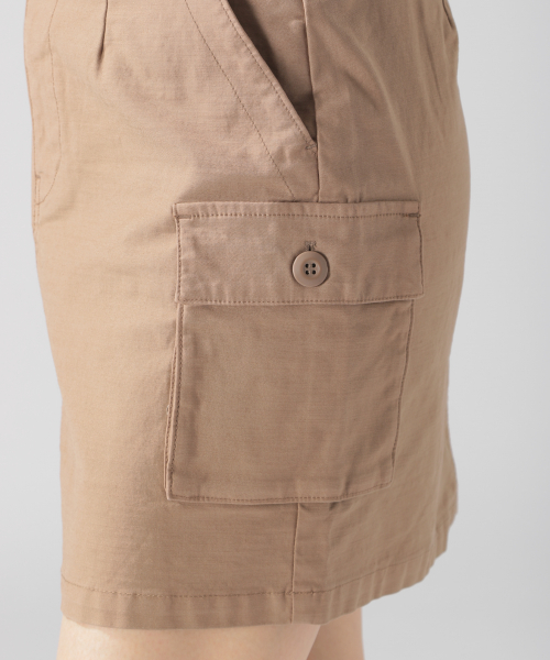 BAYFLOW(ベイフロー)の「ベイカーミニスカート(スカート・レディース・カーキ/ブラウン/ホワイト・SMALL/MEDIUM)」の21枚目の写真