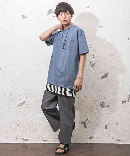 MinoriTY（マイノリティ）の「【BEN DAVIS】ビッグシルエットポケットT（Tシャツ/カットソー・メンズ・ホワイト/ブラック/レッド/イエロー/ブルーグレー・M）」の20枚目の写真