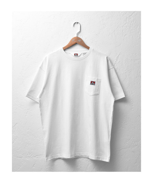 MinoriTY（マイノリティ）の「【BEN DAVIS】ビッグシルエットポケットT（Tシャツ/カットソー・メンズ・ホワイト/ブラック/レッド/イエロー/ブルーグレー・M）」の14枚目の写真