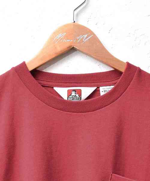 MinoriTY（マイノリティ）の「【BEN DAVIS】ビッグシルエットポケットT（Tシャツ/カットソー・メンズ・ホワイト/ブラック/レッド/イエロー/ブルーグレー・M）」の7枚目の写真