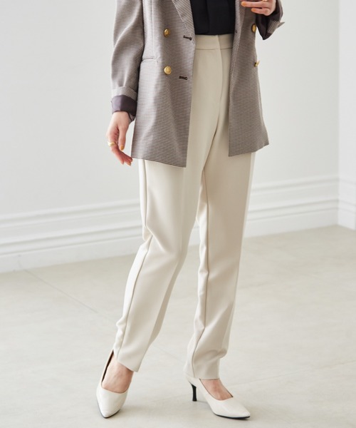 RANAN（ラナン）の「ウォッシャブル　タックテーパードパンツ(セットアップ対応)（スラックス・レディース・グレー系その他/ブラック/ブラウン/ネイビー/ベージュ系その他・M/3L/L/LL）」の19枚目の写真