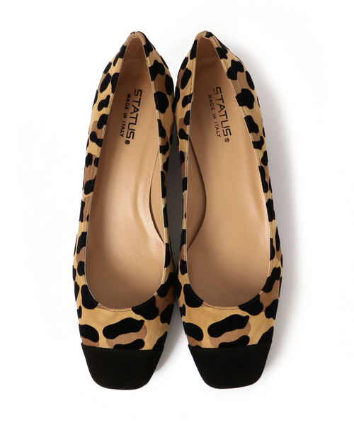 STATUS（ステイタス）の「STATUS:バイカラースクエアパンプス（その他シューズ・レディース・ベージュ系その他/ブラウン/ネイビー・55/60/65/70/75/80）」の7枚目の写真