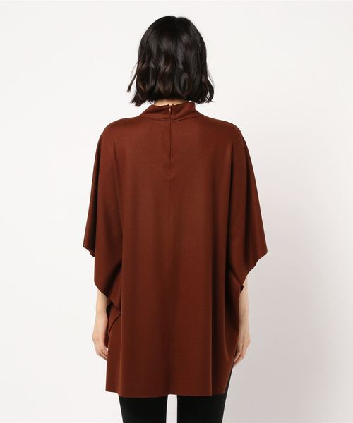 1er Arrondissement(プルミエアロンディスモン)の「ダイヤモンドルミナリーポンチョカットソー(Tシャツ/カットソー・レディース・ブラック/チャコールグレー/ブラウン/ボルドー・FREE)」の5枚目の写真