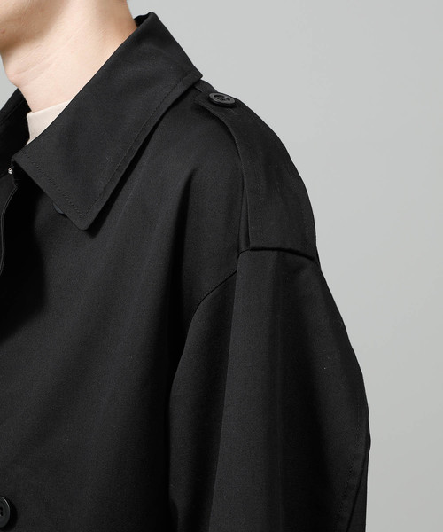 JUNRED（ジュンレッド）の「トレンチオーバーコート（トレンチコート・メンズ・ブラック/ベージュ・M/L）」の9枚目の写真