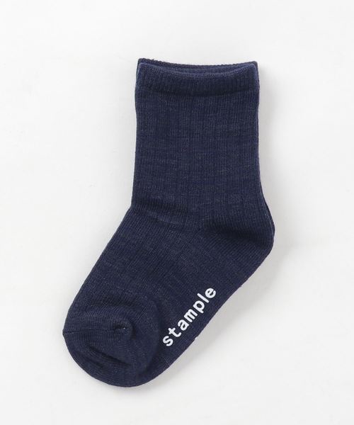 stample(スタンプル)の「スタンプル スタンダード クルーソックス(ソックス/靴下・キッズ・ネイビー/レッド/オリーブ/ブルー/アイボリー/マスタード/杢グレー/ワイン/グレイッシュブルー/チャコール・LL/S/M/L)」の6枚目の写真