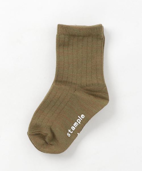 stample(スタンプル)の「スタンプル スタンダード クルーソックス(ソックス/靴下・キッズ・ネイビー/レッド/オリーブ/ブルー/アイボリー/マスタード/杢グレー/ワイン/グレイッシュブルー/チャコール・LL/S/M/L)」の5枚目の写真