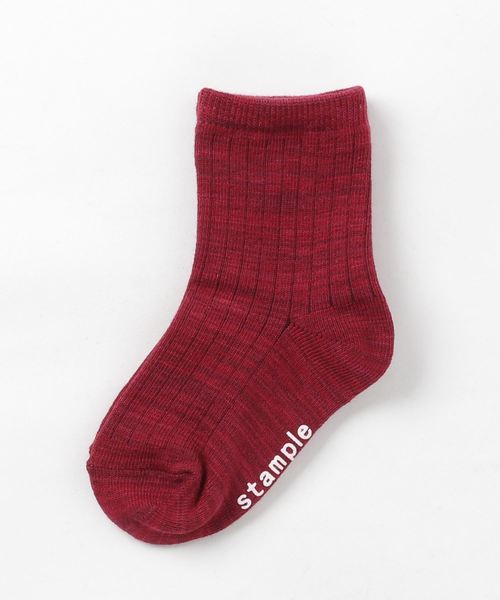 stample(スタンプル)の「スタンプル スタンダード クルーソックス(ソックス/靴下・キッズ・ネイビー/レッド/オリーブ/ブルー/アイボリー/マスタード/杢グレー/ワイン/グレイッシュブルー/チャコール・LL/S/M/L)」の10枚目の写真