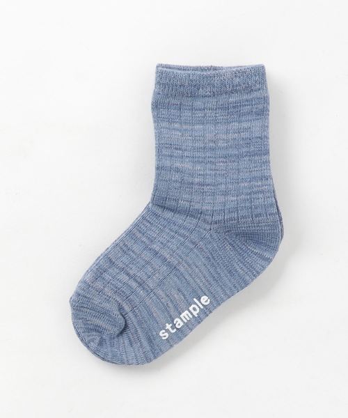stample(スタンプル)の「スタンプル スタンダード クルーソックス(ソックス/靴下・キッズ・ネイビー/レッド/オリーブ/ブルー/アイボリー/マスタード/杢グレー/ワイン/グレイッシュブルー/チャコール・LL/S/M/L)」の7枚目の写真