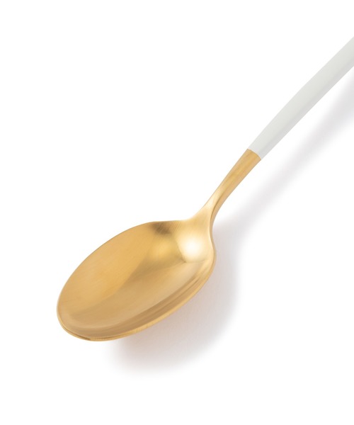 Francfranc(フランフラン)の「ヴェレ ティースプーン ゴールド×ホワイト(カトラリー・レディース・ゴールド・FREE)」の2枚目の写真