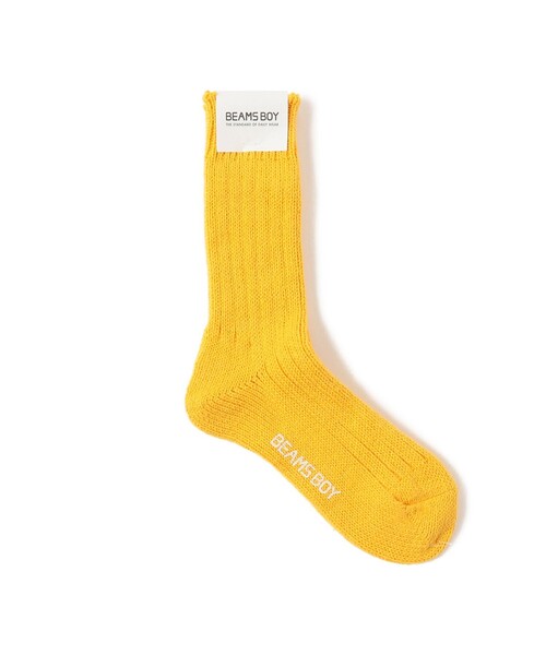 BEAMS BOY（ビームスボーイ）の「BEAMS BOY / リサイクル コットン クルー ソックス（ソックス/靴下・レディース・パープル/ピンク/ナチュラル/ダークグリーン/イエロー系その他5/ネイビー/ブラウン系その他4/オレンジ/ライトブラウン/ロイヤルブルー/ライトグレー/インディゴブルー/レッド・ONE SIZE）」の10枚目の写真