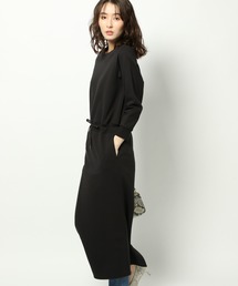 バックZIPドロストワンピース