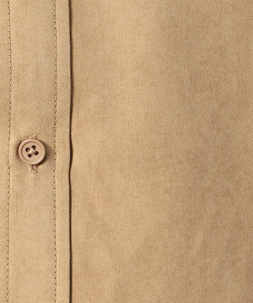 Purple&Yellow（パープルアンドイエロー）の「裏毛フード　シャツ（シャツ/ブラウス・メンズ・ホワイト/ベージュ/ピンク・LARGE/SMALL/MEDIUM）」の13枚目の写真