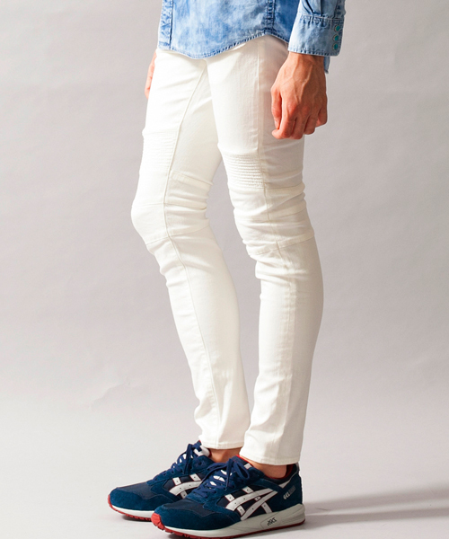 MONKEY TIME（モンキータイム）の「MT ∴ ツイル バイカー ジェギンス/パンツ §◇（その他パンツ・メンズ・ホワイト/ブラック・SMALL/LARGE/MEDIUM/X-LARGE）」の9枚目の写真