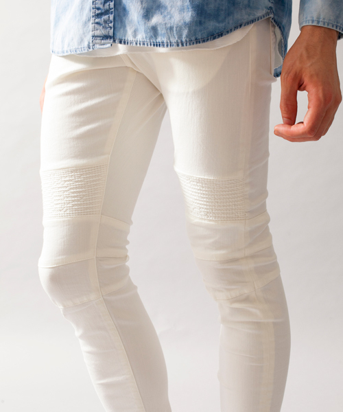 MONKEY TIME（モンキータイム）の「MT ∴ ツイル バイカー ジェギンス/パンツ §◇（その他パンツ・メンズ・ホワイト/ブラック・SMALL/LARGE/MEDIUM/X-LARGE）」の11枚目の写真