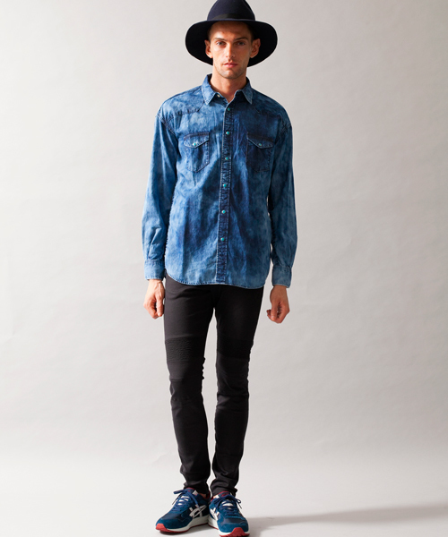 MONKEY TIME（モンキータイム）の「MT ∴ ツイル バイカー ジェギンス/パンツ §◇（その他パンツ・メンズ・ホワイト/ブラック・SMALL/LARGE/MEDIUM/X-LARGE）」の3枚目の写真