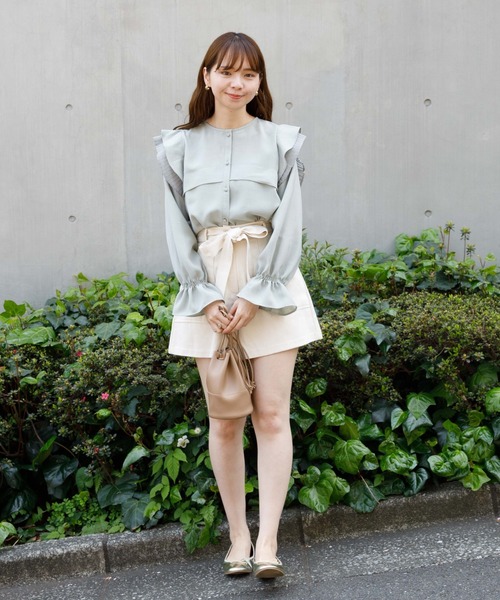 flower（フラワー）の「フラッフショートパンツ（その他パンツ・レディース・ベージュ/アイボリー・FREE）」の10枚目の写真