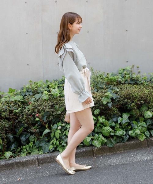 flower（フラワー）の「フラッフショートパンツ（その他パンツ・レディース・ベージュ/アイボリー・FREE）」の11枚目の写真