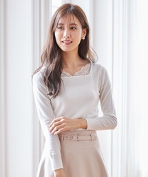 tocco closet�i�g�b�R�@�N���[�[�b�g�j�́u����ڂ�t�����[�X�����X�N�G�A�l�b�N�j�b�g�v���I�[�o�[�i���̑��g�b�v�X�j�v