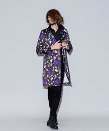 【NO ID.】Flower Print Trench Coat / フラワー プリント トレンチ コート