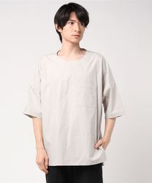 KAZUYUKI KUMAGAI ATTACHMENT | タイプライターストレッチ ドロップショルダープルオーバーシャツ S/S(シャツ/ブラウス)