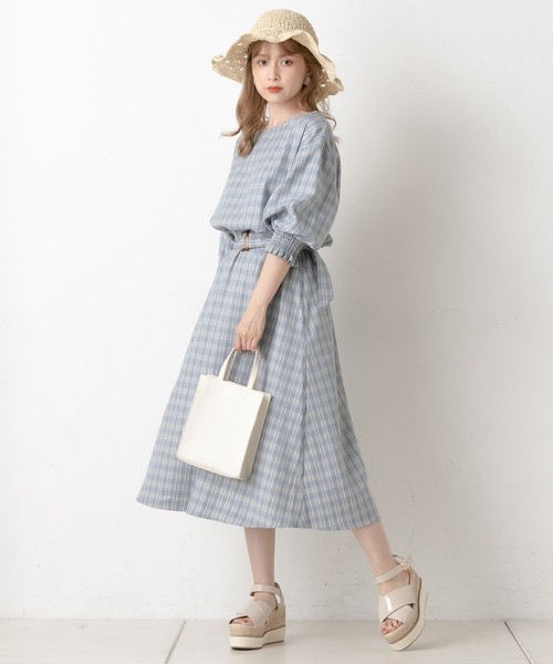 one after another NICE CLAUP（ワンアフターアナザーナイスクラップ）の「雑材麦わら帽子（ハット・レディース・ベージュ/アイボリー・FREE）」の6枚目の写真