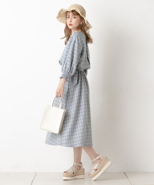 one after another NICE CLAUP（ワンアフターアナザーナイスクラップ）の「雑材麦わら帽子（ハット・レディース・ベージュ/アイボリー・FREE）」の5枚目の写真