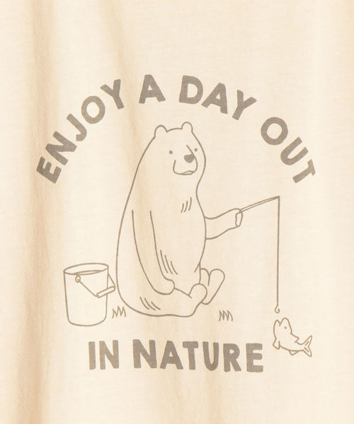SHIPS Days(シップスデイズ)の「SHIPS Days:DAY OFFプリントTee(Tシャツ/カットソー・レディース・ダークブラウン/ベージュ/ブラウン/ベージュ系その他・ONE SIZE)」の9枚目の写真