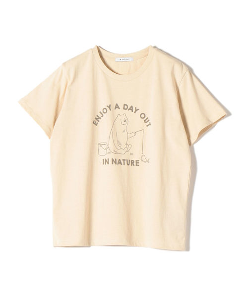 SHIPS Days(シップスデイズ)の「SHIPS Days:DAY OFFプリントTee(Tシャツ/カットソー・レディース・ダークブラウン/ベージュ/ブラウン/ベージュ系その他・ONE SIZE)」の16枚目の写真
