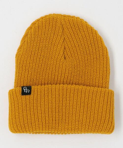 green label relaxing（グリーンレーベルリラクシング）の「SC GLR USA ロゴ ビーニー ニット キャップ（ニットキャップ/ビーニー・メンズ・ブラウン/ブラック/オリーブ/ネイビー/マスタード/ダークグレー/パープル/ダークブラウン・FREE）」の8枚目の写真