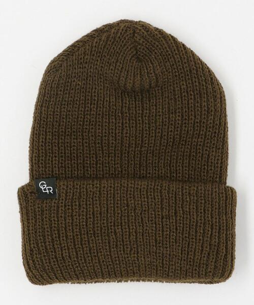 green label relaxing（グリーンレーベルリラクシング）の「SC GLR USA ロゴ ビーニー ニット キャップ（ニットキャップ/ビーニー・メンズ・ブラウン/ブラック/オリーブ/ネイビー/マスタード/ダークグレー/パープル/ダークブラウン・FREE）」の13枚目の写真