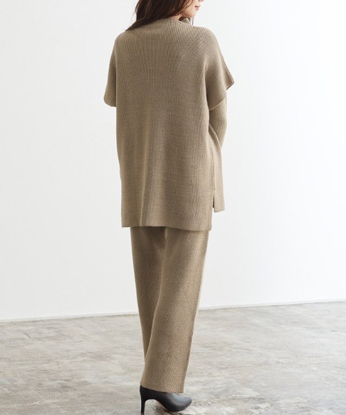 レイヤードニットセットアップ