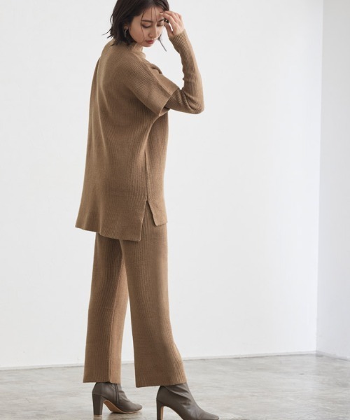 レイヤードニットセットアップ