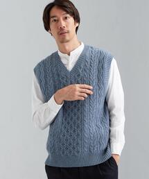 green label relaxing | [ シープレー ヤーン ] Shepley Yarns アラン ニット ベスト(ベスト)