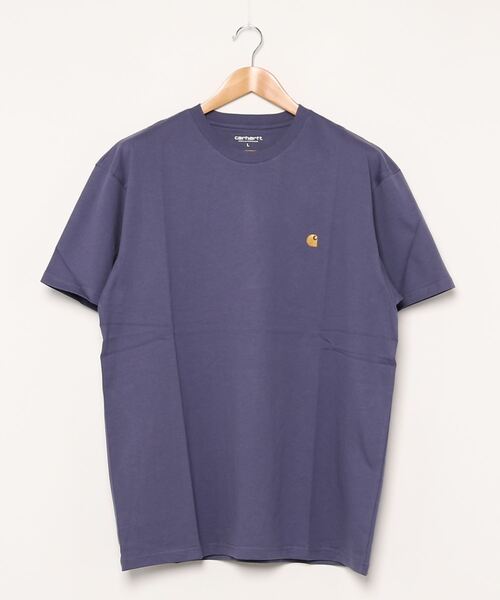 Carhartt WIP(カーハートダブリューアイピー)の「S/S CHASE T-SHIRT(Tシャツ/カットソー・メンズ・ホワイト/パープル/ブラック/ミント/オレンジ/グリーン/ヘザーグレー/ダークグリーン/イエロー/バーガンディー・X-SMALL/SMALL/MEDIUM/LARGE/X-LARGE/XX-LARGE)」の7枚目の写真