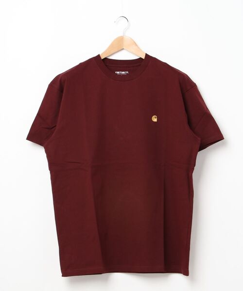 Carhartt WIP(カーハートダブリューアイピー)の「S/S CHASE T-SHIRT(Tシャツ/カットソー・メンズ・ホワイト/パープル/ブラック/ミント/オレンジ/グリーン/ヘザーグレー/ダークグリーン/イエロー/バーガンディー・X-SMALL/SMALL/MEDIUM/LARGE/X-LARGE/XX-LARGE)」の9枚目の写真