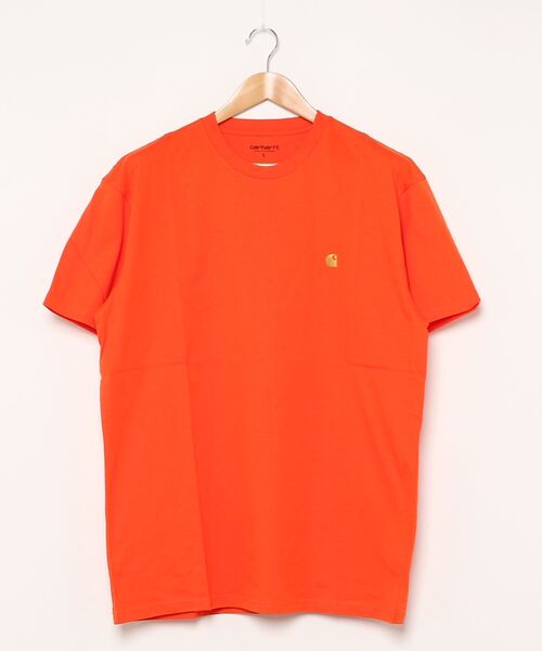 Carhartt WIP(カーハートダブリューアイピー)の「S/S CHASE T-SHIRT(Tシャツ/カットソー・メンズ・ホワイト/パープル/ブラック/ミント/オレンジ/グリーン/ヘザーグレー/ダークグリーン/イエロー/バーガンディー・X-SMALL/SMALL/MEDIUM/LARGE/X-LARGE/XX-LARGE)」の10枚目の写真